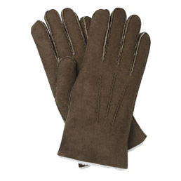 Men's Brown Sheepskin Gloves