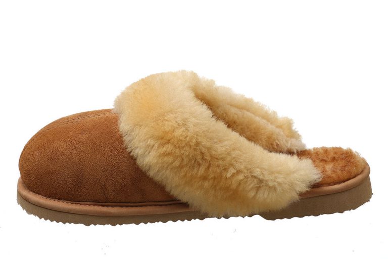 Women's Scuff Sheepskin Slippers w/ Hard Sole - Image 2