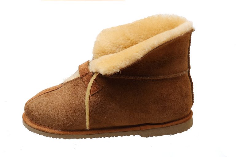 Women's High Cabin Slippers w/ Velcro - Hard Sole - Image 4